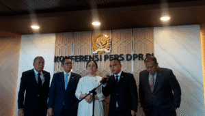 Jajaran Pimpinan DPR RI di Kompleks Parlemen, Senayan, Jakarta, Kamis, 3/7/2025 | Novia Suhari/Forum Keadilan