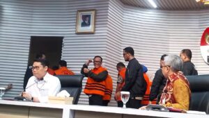Wakil Menteri Ketenagakerjaan (Wamenaker) Immanuel Ebenezer alias Noel Ditetapkan Jadi Tersangka Kasus Suap, di Gedung KPK, Jakarta, Jumat, 22/8/2025 | Muhammad Reza/Forum Keadilan