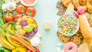 Ilustrasi Makanan Sehat dan Makanan Tidak Sehat | Ist