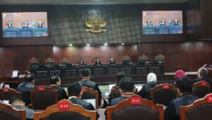Sidang pendahuluan Perkara Hasto Kristiyanto di Gedung Mahkamah Konstitusi, Rabu, 13/8/2025. | Syahrul Baihaqi/ Forum Keadilan