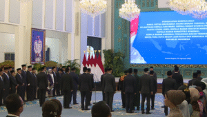 Presiden Prabowo Subianto melantik delapan Duta Besar (Dubes) Luar Biasa dan Berkekuatan Penuh (LBBP) di Istana Kepresidenan, Jakarta Pusat, Senin, 25/8/2025 pagi | YouTube Sekretariat Presiden