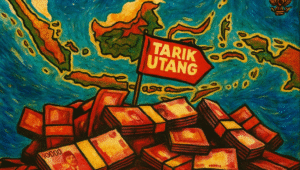 Ilustrasi Pemerintah Tarik Utang | Rahmad Fadjar Ghiffari / Forum Keadilan