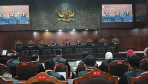Sidang pendahuluan Perkara Hasto Kristiyanto di Gedung Mahkamah Konstitusi, Rabu, 13/8/2025 | Syahrul Baihaqi/Forum Keadilan