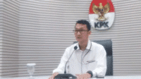Juru Bicara KPK, Budi Prasetyo di Gedung Merah Putih KPK, Jakarta, Senin, 11/8/2025. | Muhammad Reza/ Forum Keadilan