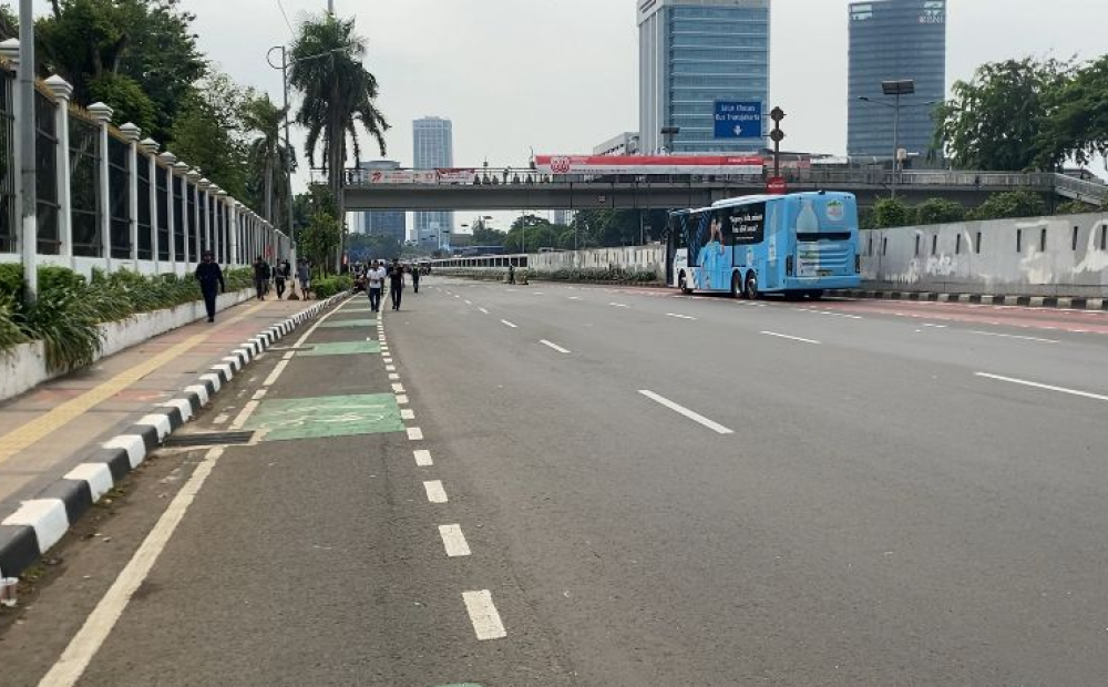 Pantauan Aksi Sekitar DPR: Kondusif Walau Massa Mahasiswa Terus Berdatangan