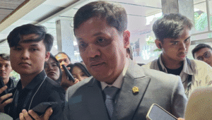 Ketua Komisi III DPR RI Fraksi Gerindra, Habiburokhman, di Kompleks Parlemen, Senayan, Jakarta, Kamis, 21/8/2025. | Novia Suhari/ Forum Keadilan