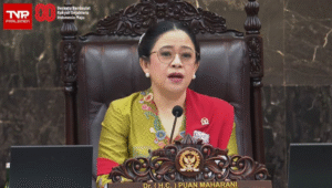 Ketua DPR RI Puan Maharani saat menyampaikan pidato dalam Sidang Tahunan MPR/DPR/DPD, Jumat, 15/8/2025 | YouTube Sekretariat Presiden