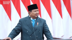 Presiden Prabowo Subianto saat menyampaikan pidato kenegaraannya dalam Sidang Tahunan MPR/DPR/DPD, Jumat, 15/8/2025 | YouTube Sekretariat Presiden