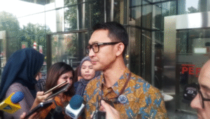 Juru Bicara KPK Budi Prasetyo, di Gedung Merah Putih KPK, Jakarta, Jumat, 1/8/2025 | Muhammad Reza/Forum Keadilan