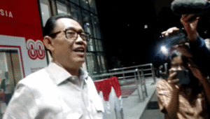 Mantan Anggota V Badan Pemeriksa Keuangan (BPK) Ahmadi Noor Supit di Gedung KPK, Jakarta, Rabu, 20/8/2025 | Muhammad Reza/Forum Keadilan