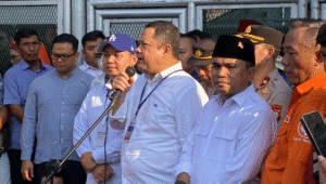 Penasihat hukum Tom Lembong, Ari Yusuf Amir di di Rutan Cipinang, Jakarta Timur, Jumat, 1/8/2025 | Ari Kurniansyah/Forum Keadilan