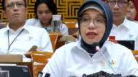 Kepala Badan Pusat Statistik (BPS), Amelia Adininggar Widyasanti saat Rapat Dengar Pendapat (RDP) dengan Komisi X DPR RI, pada Selasa, 26/8/2025. | YouTube TVR Parlemen