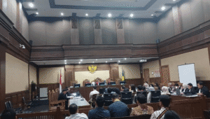 Sejumlah 21 orang saksi dihadirkan dalam sidang kasus dugaan korupsi di PT Taspen, di Pengadilan Tipikor Jakarta, Senin, 25/8/2025 | Syahrul Baihaqi/Forum Keadilan