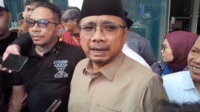 Eks Menteri Agama Yaqut Cholil Qoumas di Gedung Merah Putih KPK, Jakarta, Kamis, 7/8/2025 | Muhammad Reza/Forum Keadilan