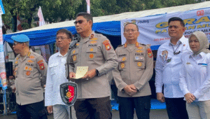 Wakapolda Metro Jaya Brigjen Djati Wiyoto Abadhy saat memberikan keterangan kepada media di Polda Metro Jaya, Senin, 11/8/2025 | Ist