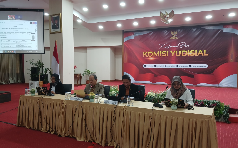 KY Tetapkan 13 Calon Hakim Agung dan 3 Hakim Ad Hoc HAM