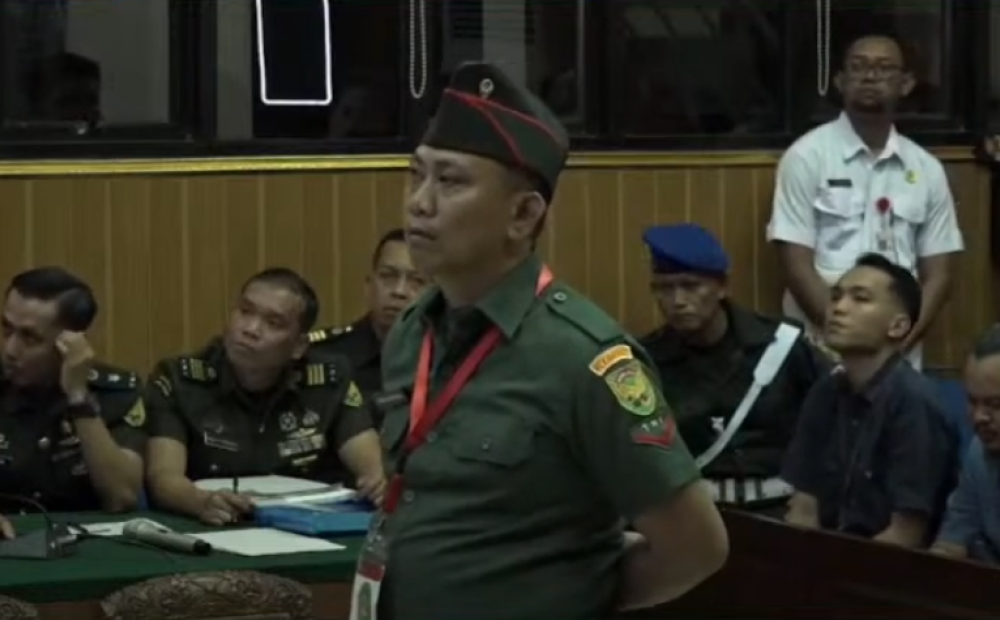 Pengadilan Militer Vonis Mati Kopda Bazarsah dalam Kasus Penembakan 3 Polisi di Way Kanan