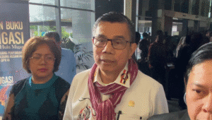 Anggota Komisi III DPR RI Fraksi Demokrat Hinca Pandjaitan di Jakarta, Jumat, 29/8/2025 | Novia Suhari/Forum Keadilan