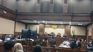 Pemeriksaan 4 saksi kasus suap vonis lepas perkara minyak goreng di Pengadilan Tipikor Jakarta, Rabu, 3/9/2025 | Syahrul Baihaqi/Forum Keadilan