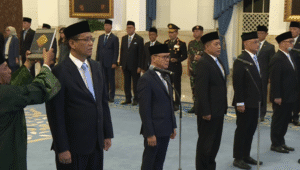Presiden RI Prabowo Subianto melantik Menteri dan Wamen Negara Kabinet Merah Putih Sisa Masa Jabatan 2024-2029, Senin, 8/9/2025. | YouTube Sekretariat Presiden