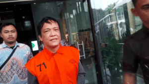 Mantan Wakil Menteri Ketenagakerjaan (Wamenaker) Immanuel Ebenezer alias Noel di Gedung Merah Putih Komisi Pemberantasan Korupsi (KPK), Jakarta Selatan, Selasa, 9/9/2025 | Muhammad Reza/Forum Keadilan