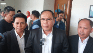 Kuasa hukum Gibran Rakabuming Raka, Dadang Herli Saputra di Pengadilan Negeri Jakarta Pusat, Senin, 15/9/2025 | Syahrul Baihaqi/Forum Keadilan