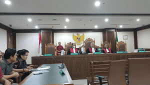 Sidang Gugatan Rp2,45 triliun terhadap DPR hingga Presiden di Pengadilan Negeri Jakarta Pusat, Rabu, 24/9/2025 | Syahrul Baihaqi/Forum Keadilan