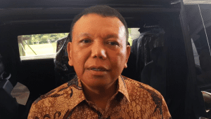 Wakil Menteri Sekretaris Negara (Wamensesneg) Bambang Eko Suhariyanto di Kompleks Parlemen, Senayan, Jakarta, Jumat, 26/9/2025 | Novia Suhari/Forum Keadilan