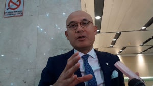 Wakil Menteri Luar Negeri (Wamenlu) Arrmanatha Christiawan Nasir di Kompleks Parlemen, Senayan, Jakarta, Senin, 15/9/2025 | Novia Suhari/Forum Keadilan