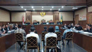 Marcella Santoso, Rudi Suparmono, Legal Wilmar M. Syafei dan sejumlah saksi dihadirkan dalam kasus suap vonis lepas minyak goreng di Pengadilan Tipikor Jakarta, Rabu, 10/9/2025 | Syahrul Baihaqi/Forum Keadilan