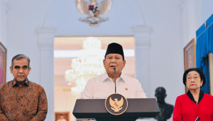 Presiden Prabowo Subianto Usai menggelar pertemuan dengan pimpinan lembaga negara dan ketua umum partai politik di Istana Merdeka, Jakarta, pada Minggu, 31 Agustus 2025 | BPMI Setpres/Laily Rachev
