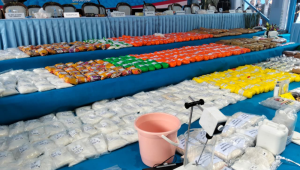 Barang bukti narkoba sebanyak 1,14 Ton hasil pengungkapan dari Direktorat Reserse Narkoba (Ditresnarkoba) Polda Metro Jaya selama periode Juli - September 2025 | Ari Kurniansyah/Forum Keadilan