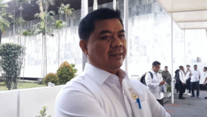Wakil Menteri Sekretaris Negara (Wamensesneg) Juri Ardiantoro menegaskan pernyataan Presiden Prabowo Subianto mengenai kewajiban izin dalam pelaksanaan aksi unjuk rasa tidak perlu dipersoalkan, di Kompleks Parlemen, Senayan, Jakarta Pusat, Kamis, 4/9/2025 | Novia Suhari/Forum Keadilan