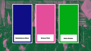 Warna Pink Pemberani, Hijau Pahlawan, dan Biru Perlawanan di Aksi Demo 25–31 Agustus | Rahmat Fadjar Ghiffari/Forum Keadilan