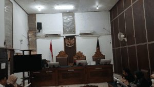 Sidang putusan praperadilan eks Dirut Allo Bank di kasus EDC BRI di Pengadilan Negeri Jakarta Selatan, Selasa, 23/9/2025 | Syahrul Baihaqi/Forum Keadilan