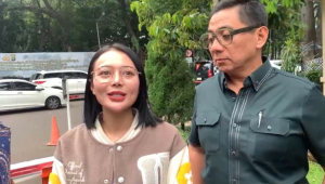 Penyanyi dangdut Wika Febriana Putri alias Wika Salim di Polda Metro Jaya, Kamis, 18/9/2025 | Ari Kurniansyah/Forum Keadilan