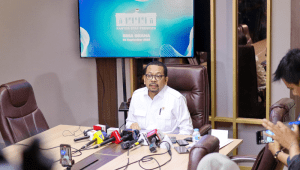 Kepala Staf Kepresidenan Muhammad Qodari memberikan keterangan pers di Gedung Bina Graha, Jakarta, Senin, 22/9/2025. | Dokumen KSP RI