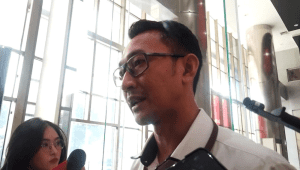 Juru Bicara KPK Budi Prasetyo, di Gedung Merah Putih KPK, Senin, 22/9/2025 | Muhammad Reza/Forum Keadilan