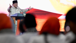 Presiden Prabowo Subianto memberikan sambutan pada acara Peresmian Penutupan Musyawarah Nasional (Munas) VI Partai Keadilan Sejahtera (PKS) Tahun 2025 di Golden Ballroom, The Sultan Hotel, Jakarta, pada Senin, 29/9/2025. | Dok BPMI Setpres/Cahyo