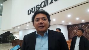 Ketua Bidang Hubungan Legislatif Partai NasDem Taufik Basari di Kompleks Parlemen, Senayan, Jakarta, Rabu, 8/10/2025 | Novia Suhari/Forum Keadilan