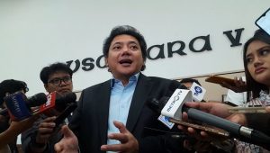 Ketua Bidang Hubungan Legislatif Partai NasDem Taufik Basari di Kompleks Parlemen, Senayan, Jakarta, Rabu, 8/10/2025 | Novia Suhari/Forum Keadilan