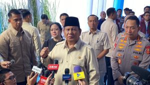Presiden Prabowo Subianto menghadiri pemusnahan 214.84 ton barang bukti narkoba senilai Rp29,37 triliun di lapangan Bhayangkara, Mabes Polri, Jakarta Selatan, Rabu 29/10/2025 | Ari Kurniansyah/Forum Keadilan