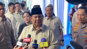 Presiden Prabowo Subianto menghadiri pemusnahan 214.84 ton barang bukti narkoba senilai Rp29,37 triliun di lapangan Bhayangkara, Mabes Polri, Jakarta Selatan, Rabu 29/10/2025 | Ari Kurniansyah/Forum Keadilan