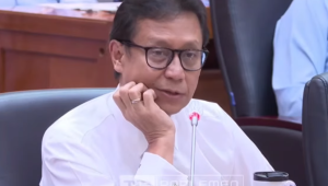 Menteri Kesehatan (Menkes) Budi Gunadi Sadikin dalam rapat kerja bersama Komisi IX DPR RI dan Badan Gizi Nasional (BGN), di Kompleks Parlemen, Senayan, Jakarta, Rabu, 1/10/2025 | YouTube TVR Parlemen