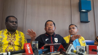 Wakil Ketua Umum Partai Golongan Karya (Golkar) Idrus Marham di Kawasan Senayan, Jakarta, Kamis, 23/10/2025 | Novia Suhari/Forum Keadilan