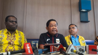 Wakil Ketua Umum Partai Golongan Karya (Golkar) Idrus Marham di Kawasan Senayan, Jakarta, Kamis, 23/10/2025 | Novia Suhari/Forum Keadilan