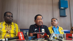 Wakil Ketua Umum Partai Golongan Karya (Golkar) Idrus Marham di Kawasan Senayan, Jakarta, Kamis, 23/10/2025 | Novia Suhari/Forum Keadilan