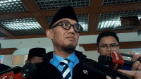Wakil Menteri Haji dan Umrah (Wamenhaj) Dahnil Anzar Simanjuntak di Kompleks Parlemen, Senayan, Jakarta, Selasa, 28/10/2025 | Novia Suhari/Forum Keadilan