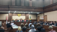 Sidang pembacaan tuntutan kepada sejumlah hakim dalam kasus suap vonis lepas minyak goreng di Pengadilan Tipikor Jakarta, Rabu, 29/10/2025 | Syahrul Baihaqi/Forum Keadilan