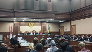 Sidang pembacaan tuntutan kepada sejumlah hakim dalam kasus suap vonis lepas minyak goreng di Pengadilan Tipikor Jakarta, Rabu, 29/10/2025 | Syahrul Baihaqi/Forum Keadilan